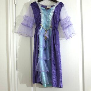 Teetot & co  Rapunzel Purple Costume Deluxe Mesh & Velvet Dress